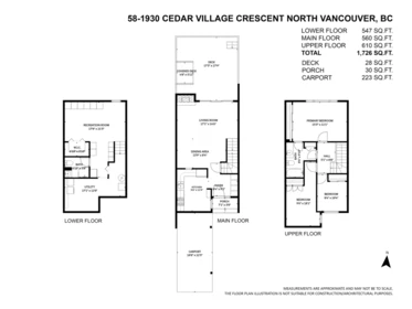 Hallway Photo of 58 1930 Cedar Village Crescent, North Vancouver, BC