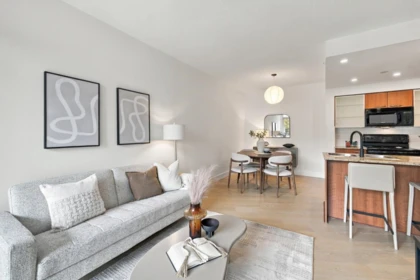 Dining Area Photo of 421 4028 Knight Street, Vancouver, BC
