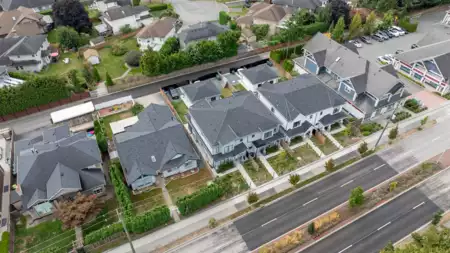 Aerial View of 18470 64 Avenue, Surrey, BC