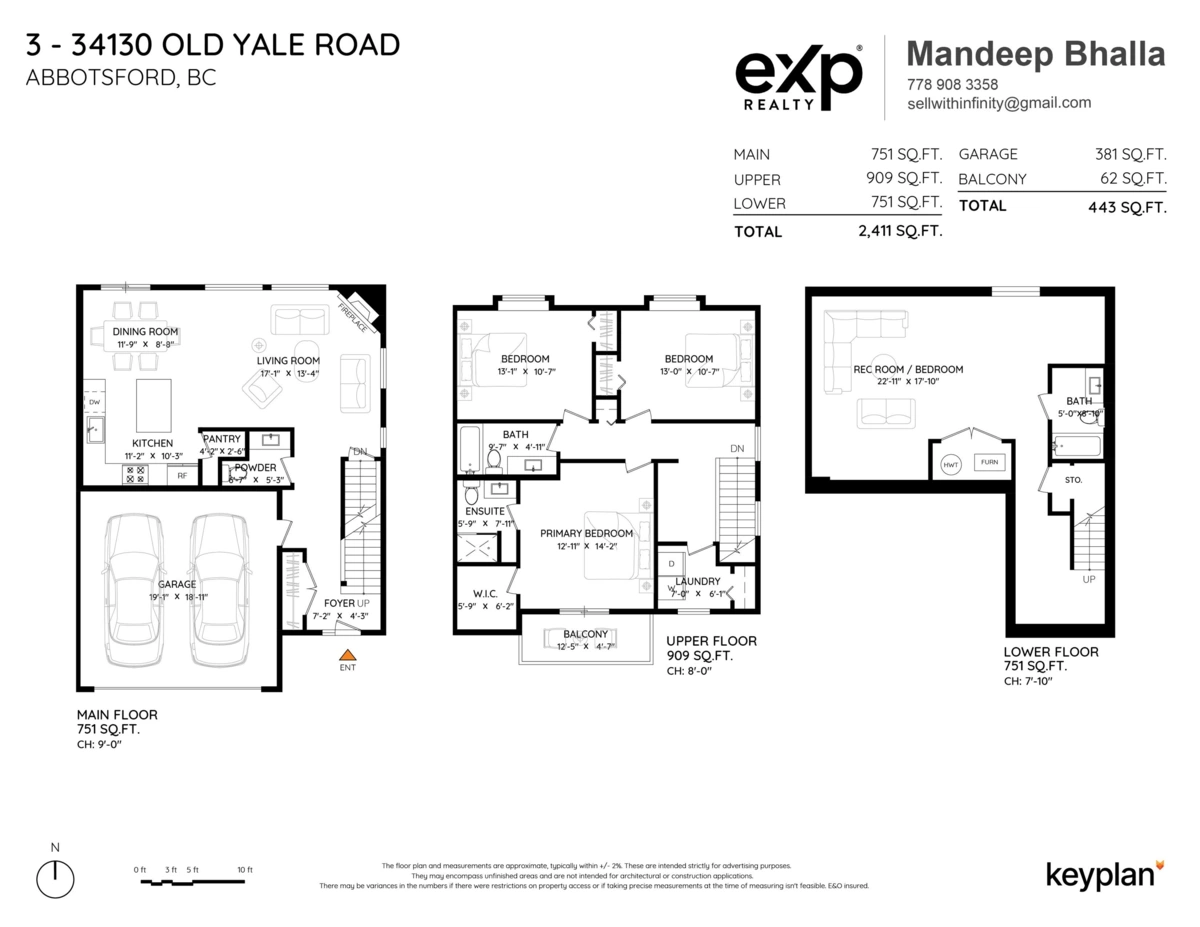 Swimming Pool Photo of 3 34130 Old Yale Road, Abbotsford, BC