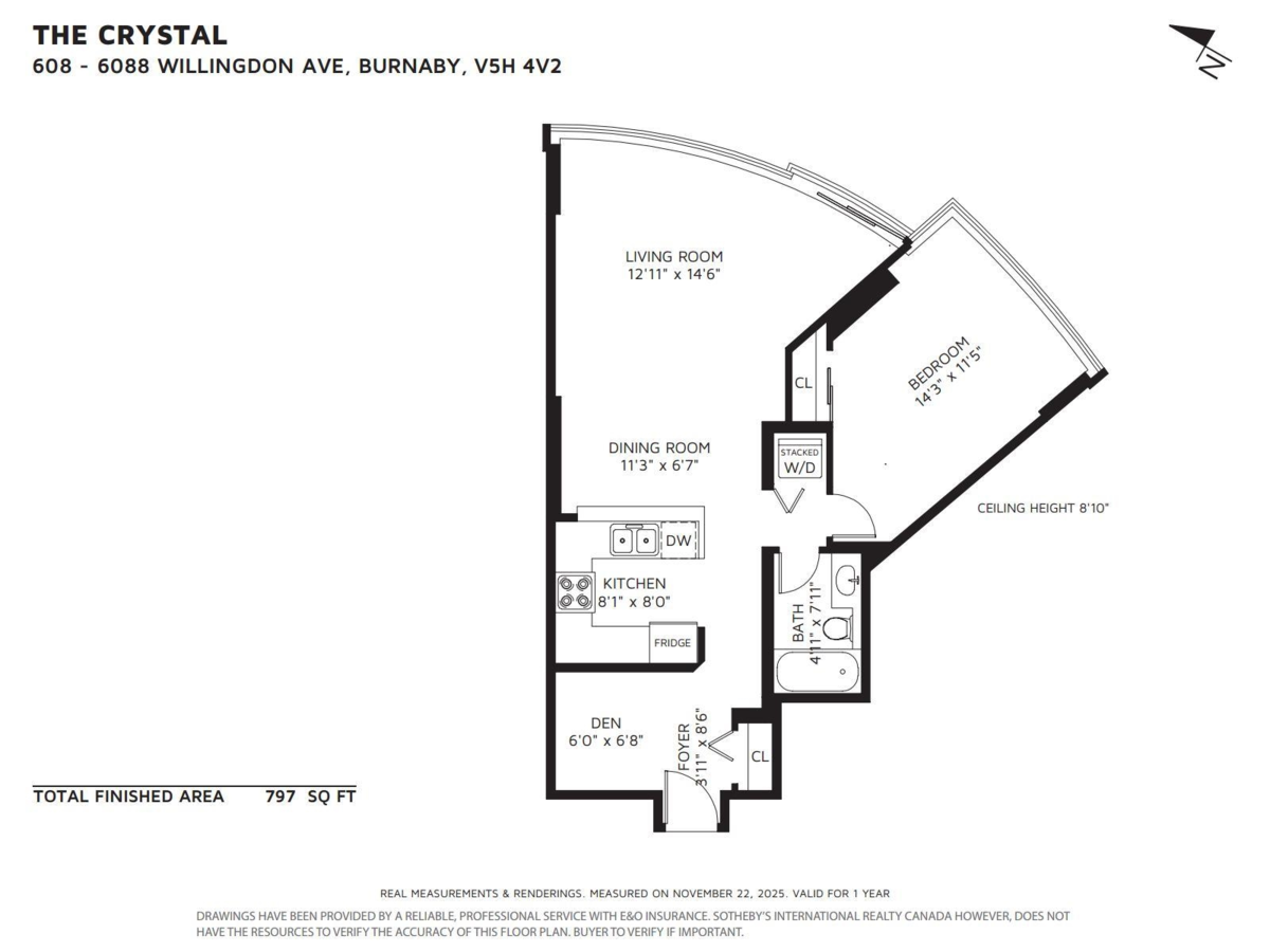 Bedroom 4 Photo of 608 6088 Willingdon Avenue, Burnaby, BC
