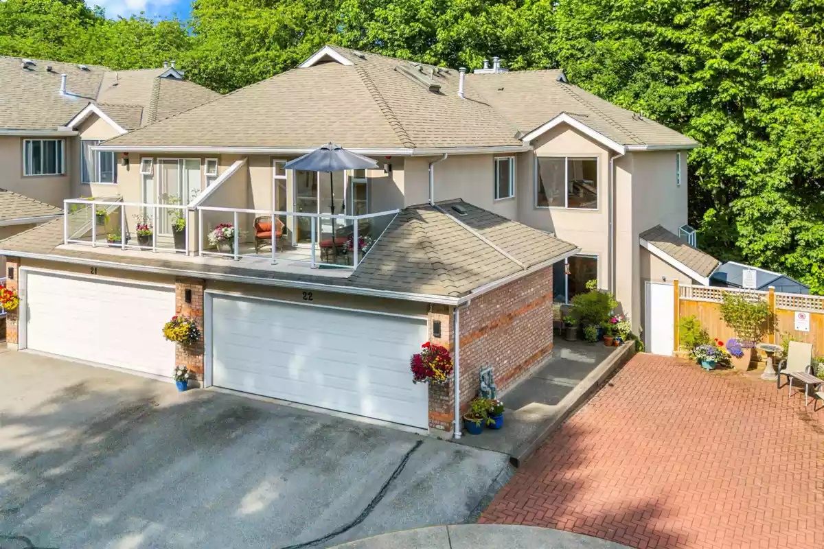 Exterior Rear Photo of 22 72 Jamieson Court, New Westminster, BC