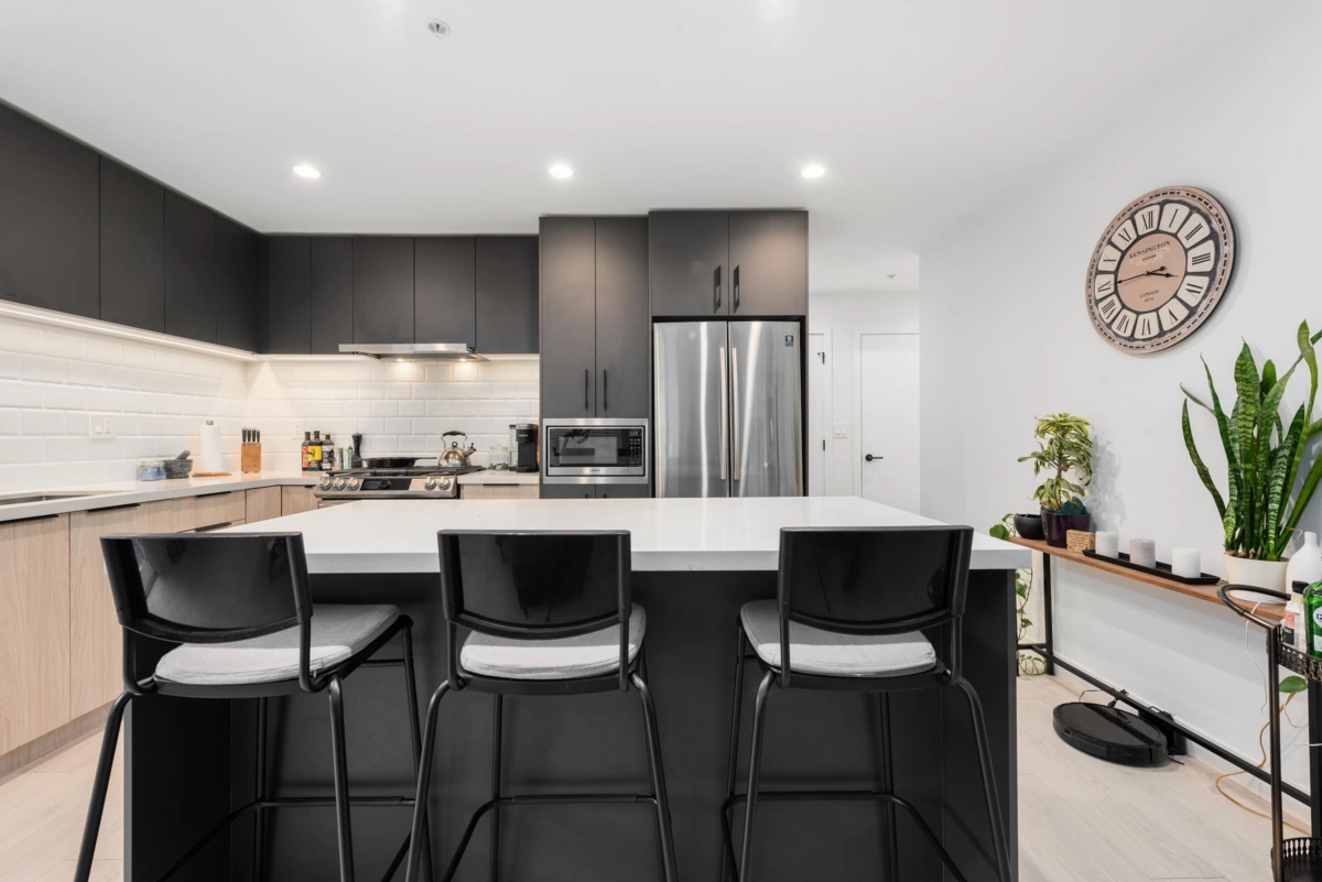 Living Room Photo of 407 3018 St. George Street, Port Moody, BC