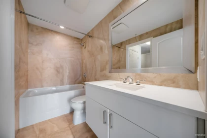 Basement Recreation Room Photo of 305 185 Victory Ship Way, North Vancouver, BC