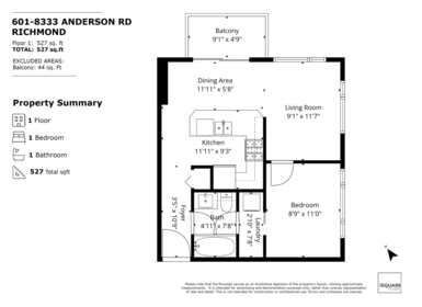 Guest Bathroom Photo of 601 8333 Anderson Road, Richmond, BC