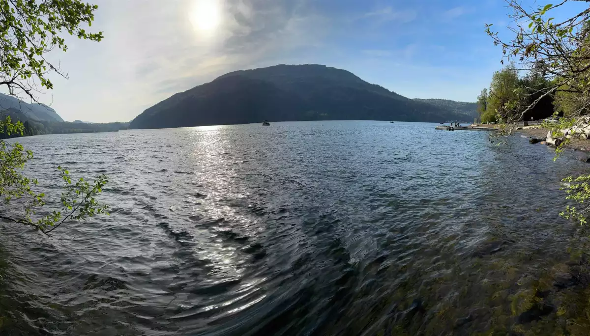 Aerial View of 133 1436 Frost Road, Cultus Lake, BC