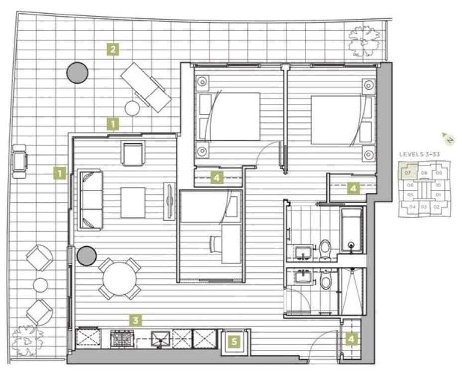 Breakfast Nook Photo of 1107 4890 Lougheed Highway, Burnaby, BC