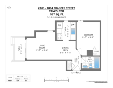 Hallway Photo of 101 1864 Frances Street, Vancouver, BC