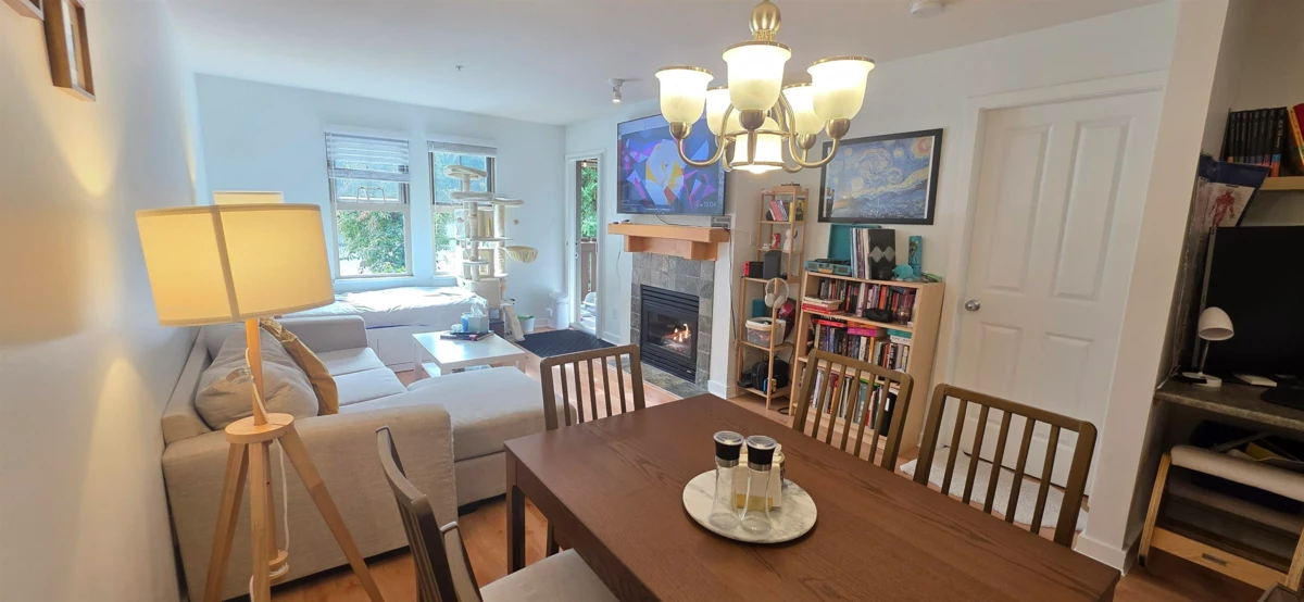 Living Room Photo of 201 15 Smokey Smith Place, New Westminster, BC