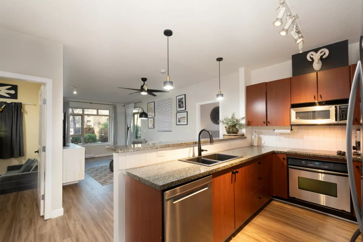 Exterior Rear Photo of 121 100 Capilano Road, Port Moody, BC