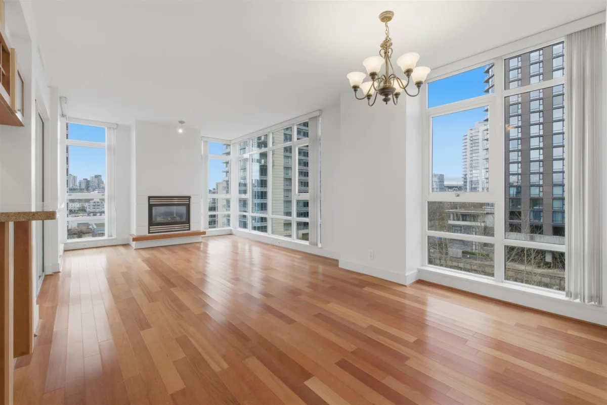 Living Room Photo of 706 1483 Homer Street, Vancouver, BC