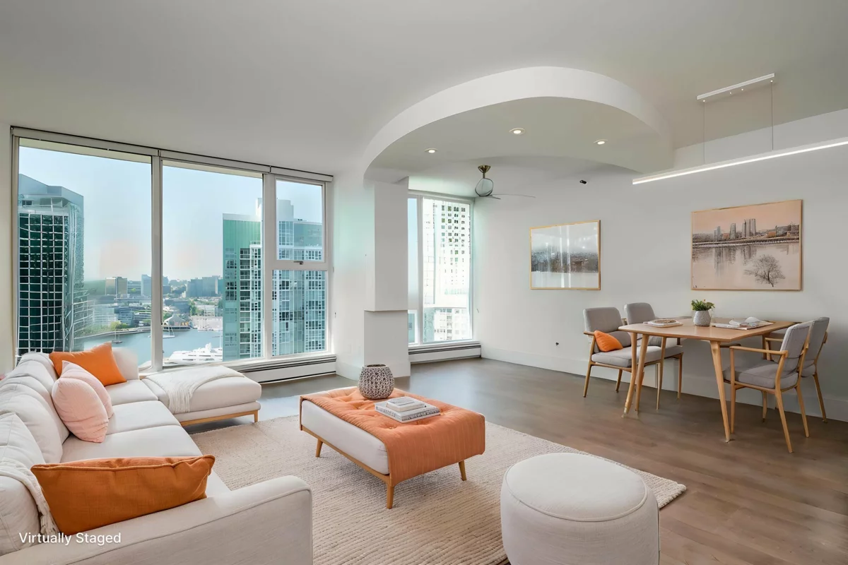 Living Room Photo of 2005 1009 Expo Boulevard, Vancouver, BC