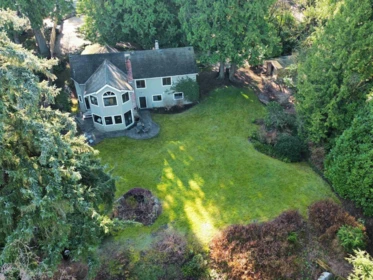 Aerial View of 12581 Crescent Road, Surrey, BC