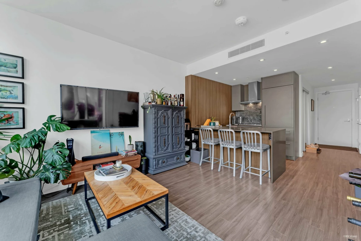 Living Room Photo of 407 2288 Alpha Avenue, Burnaby, BC