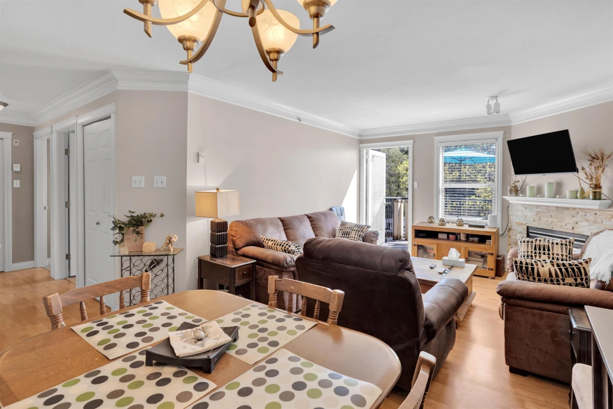 Living Room Photo of 417 1591 Booth Avenue, Coquitlam, BC