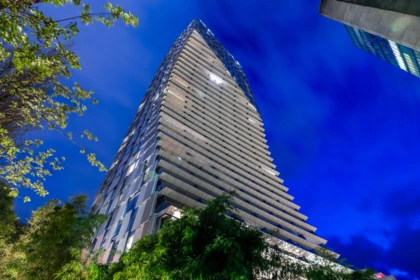 Aerial View of 708 1568 Alberni Street, Vancouver, BC
