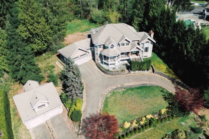 Aerial View of 127 Hemlock Drive, Anmore, BC