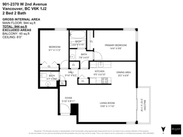 901 2370 W 2nd Avenue, Vancouver, BC, Vancouver — Apartment/Condo for sale