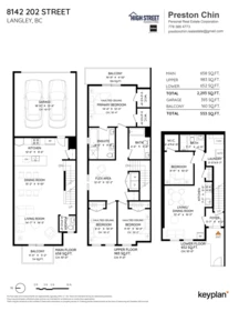 Aerial View of 8142 202 Street, Langley, BC