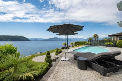 Aerial View of 8 Ocean Point Drive, West Vancouver, BC
