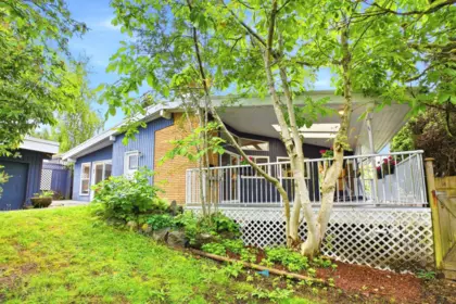 Aerial View of 129 Rickman Place, New Westminster, BC