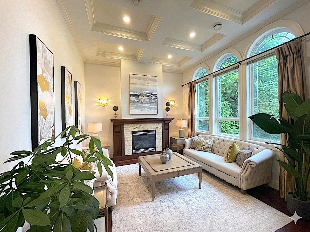 Living Room Photo of 8120 Pigott Road, Richmond, BC