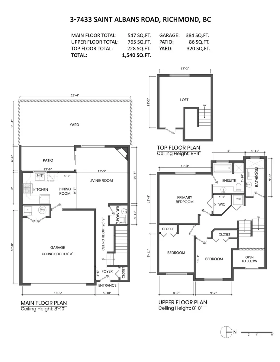 Living Room Photo of 3 7433 St. Albans Road, Richmond, BC