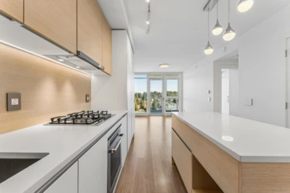 Kitchen Island Photo of 1808 525 Foster Avenue, Coquitlam, BC