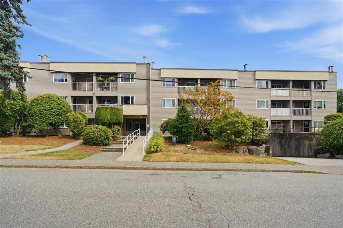 Exterior Rear Photo of 202 1209 Howie Avenue, Coquitlam, BC
