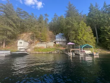 Backyard Photo of Lot 24 Sakinaw Lake, Pender Harbour, BC