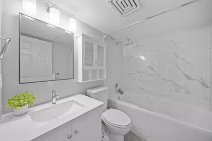 Powder Room Photo of 401 22233 River Road, Maple Ridge, BC