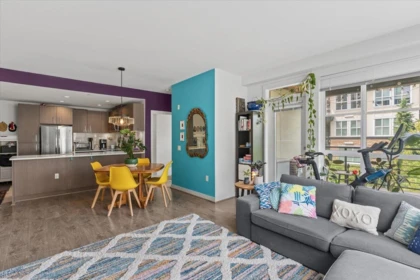 Kitchen Island Photo of 313 5981 Gray Avenue, Vancouver, BC