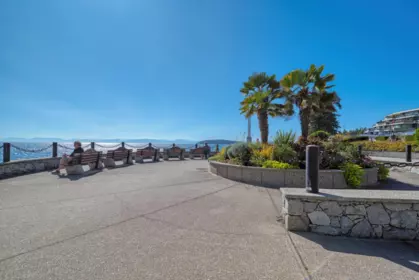 Aerial View of 202 5470 Inlet Avenue, Sechelt, BC