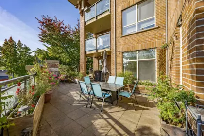 Outdoor Deck Photo of 107 1633 Mackay Avenue, North Vancouver, BC
