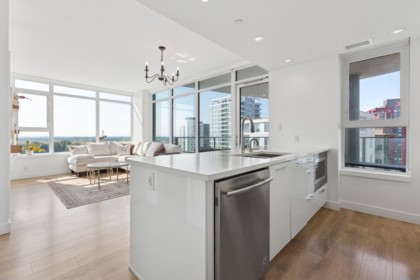 Kitchen Island Photo of 2107 8538 River District Crossing, Vancouver, BC