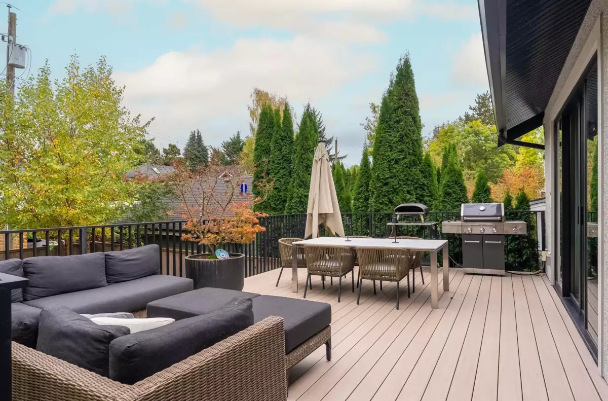 Aerial View of 5938 Elm Street, Vancouver, BC