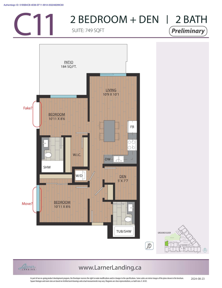 Living Room Photo of 6 13757 108 Avenue, Surrey, BC