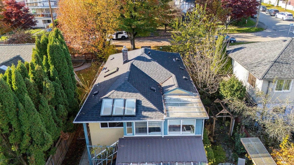Aerial View of 430 Garrett Street, New Westminster, BC