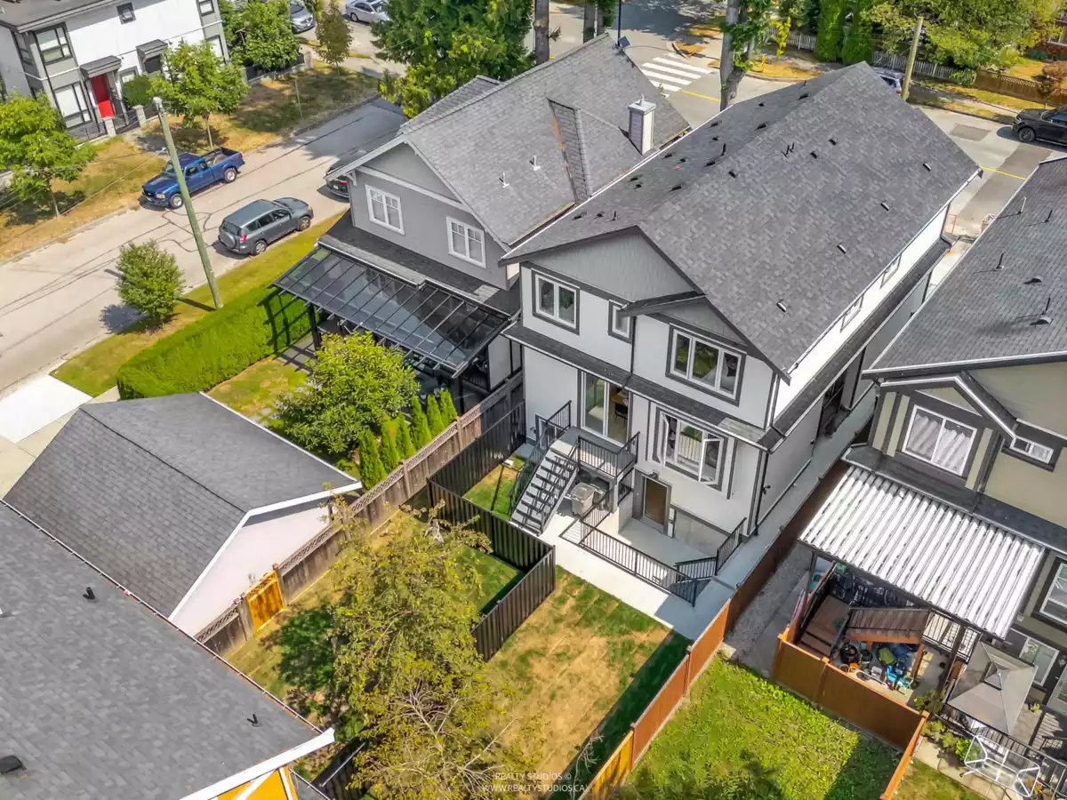 Aerial View of 2 5221 Clarendon Street, Vancouver, BC