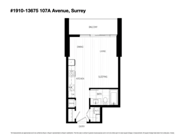 Aerial View of 1910 13675 107a Avenue, Surrey, BC