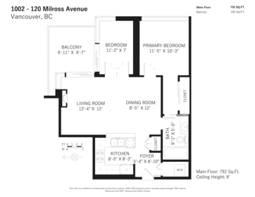 Hallway Photo of 1002 120 Milross Avenue, Vancouver, BC