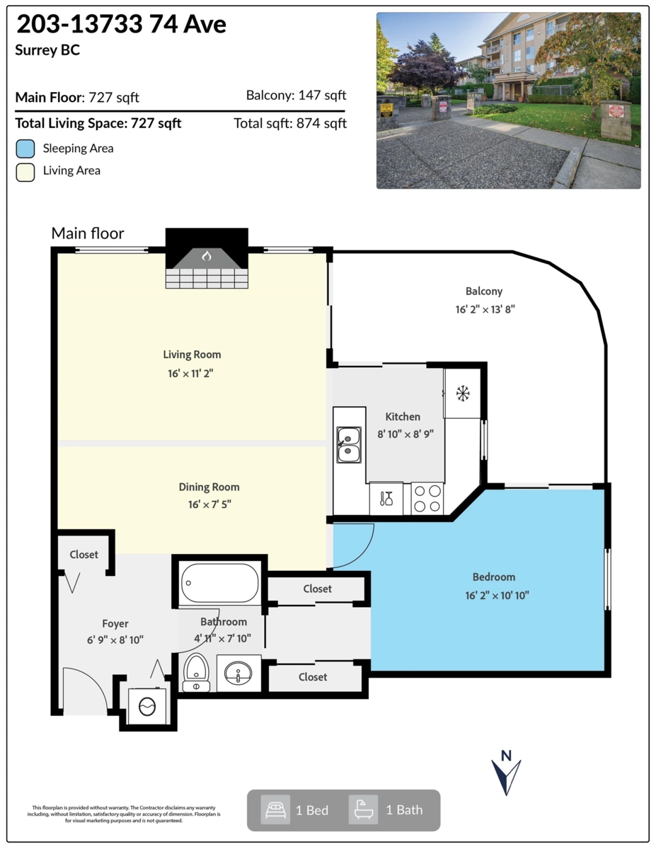 Guest Bathroom Photo of 203 13733 74 Avenue, Surrey, BC