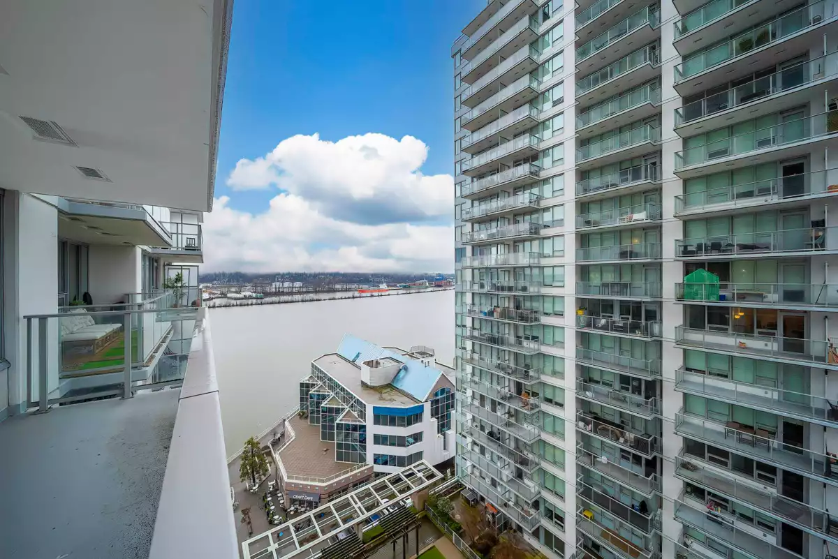 Exterior Rear Photo of 1509 908 Quayside Drive, New Westminster, BC