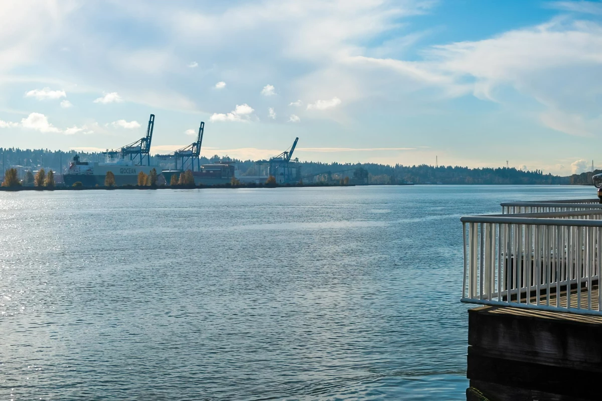 Outdoor Patio Photo of 1509 908 Quayside Drive, New Westminster, BC