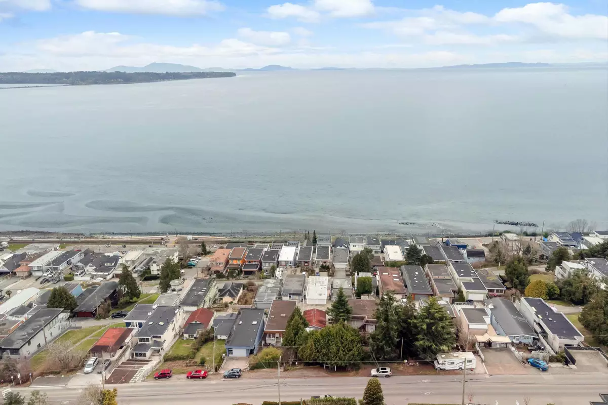 Aerial View of 15377 Marine Drive, White Rock, BC
