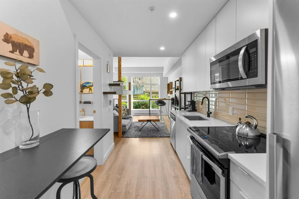 Living Room Photo of 104 610 Brantford Street, New Westminster, BC