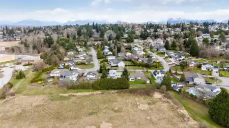 Aerial View of 18166 54 Avenue, Surrey, BC