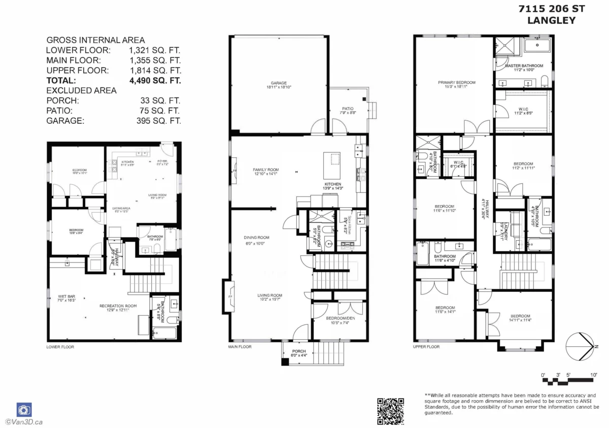 Living Room Photo of 7115 206 Street, Langley, BC