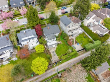 Aerial View of 3436 W 37th Avenue, Vancouver, BC