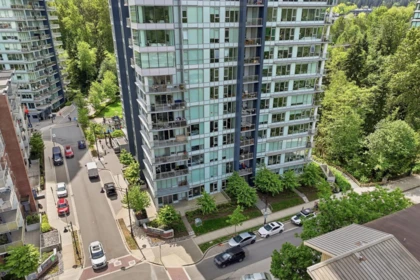 Aerial View of 2101 305 Morrissey Road, Port Moody, BC